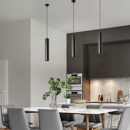 Immax NEO 07270W - LED RGB+CCT dimmbare Pendelleuchte an Seil NEO LITE PUNTO 1xGU10/6W/230V Wi-Fi Tuya