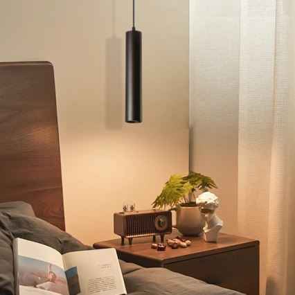 Immax NEO 07270W - LED RGB+CCT dimmbare Pendelleuchte an Seil NEO LITE PUNTO 1xGU10/6W/230V Wi-Fi Tuya