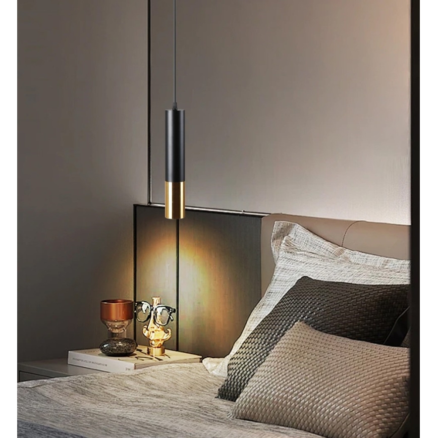 Immax NEO 07273Z - LED RGB+CCT dimmbare Pendelleuchte an Seil NEO PUNTO 1xGU10/4,8W/230V Tuya