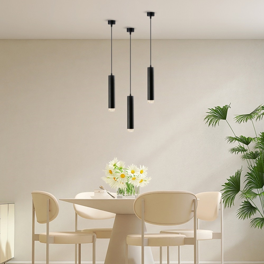 Immax NEO 07274W - LED RGB+CCT dimmbare Pendelleuchte an Seil NEO LITE PUNTO 1xGU10/6W/230V Wi-Fi Tuya