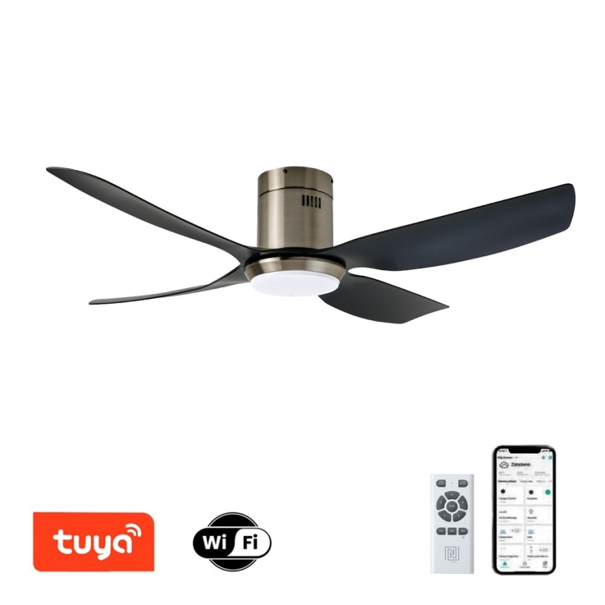 Immax NEO 07282L - LED+CCT dimmbarer Deckenventilator PURE LED/24W/230V 3000/4000/6000K Wi-Fi Tuya Ø 132 cm + Fernbedienung