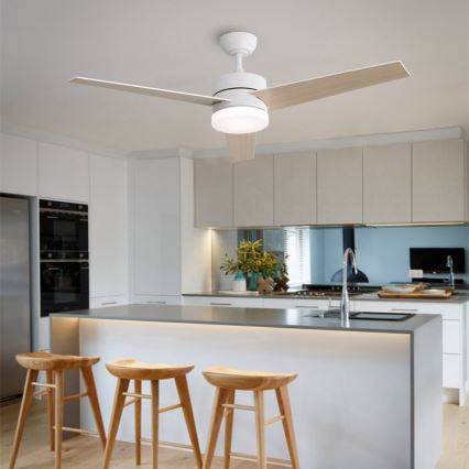 Immax NEO 07284L - LED+CCT dimmbarer Deckenventilator VARIABLE LED/24W/230V 3000/4000/6000K Wi-Fi Tuya Ø 132 cm + Fernbedienung