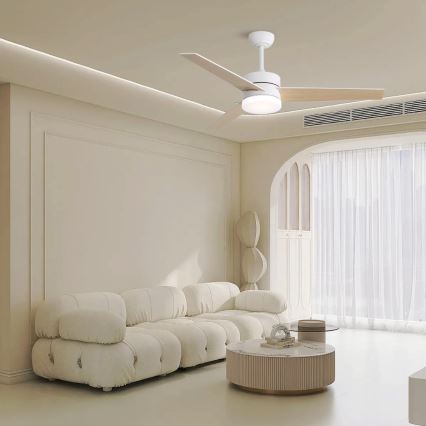 Immax NEO 07284L - LED+CCT dimmbarer Deckenventilator VARIABLE LED/24W/230V 3000/4000/6000K Wi-Fi Tuya Ø 132 cm + Fernbedienung