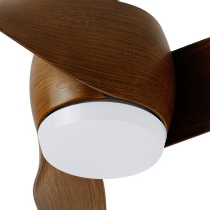 Immax NEO 07286L - LED-Deckenventilator WAVE LED/18W/230V Wi-Fi Tuya, braun Ø 132 cm + Fernbedienung