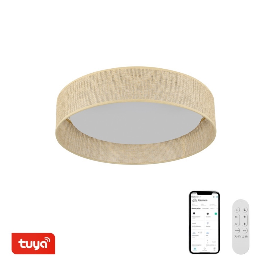 Immax NEO 07289L - LED+CCT dimmbare Deckenleuchte LONA LED/36W/230V 3000–6000K Wi‑Fi Tuya Ø 45,5 cm + Fernbedienung
