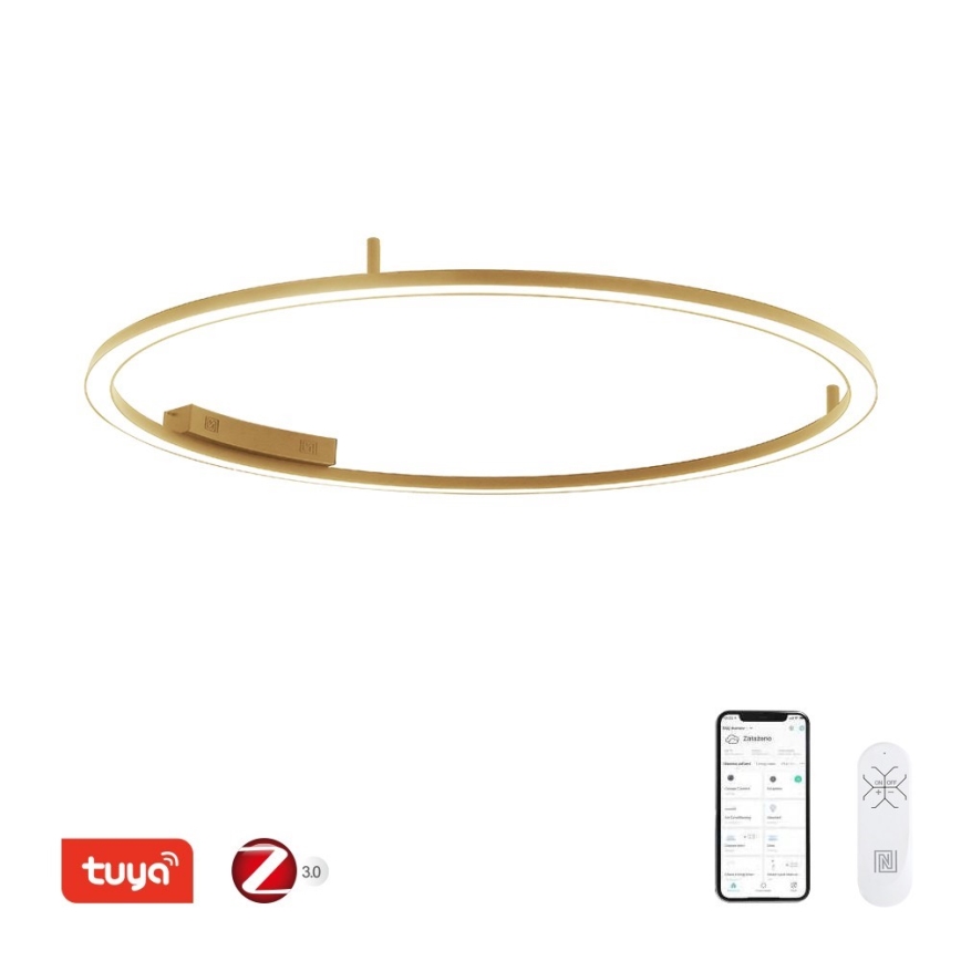 Immax NEO 07290-120G - LED+CCT Dimmbare Deckenleuchte FINO, 55 W, 230 V, 2700–6500 K, Tuya, Ø 120 cm + Fernbedienung