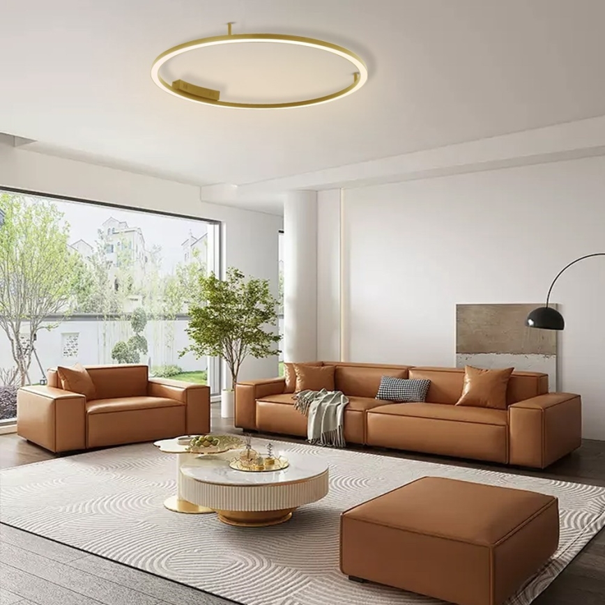 Immax NEO 07291-80G - LED+CCT dimmbare Deckenleuchte FINO LED/55W/230V 2700–6500K Tuya Ø 80 cm + Fernbedienung