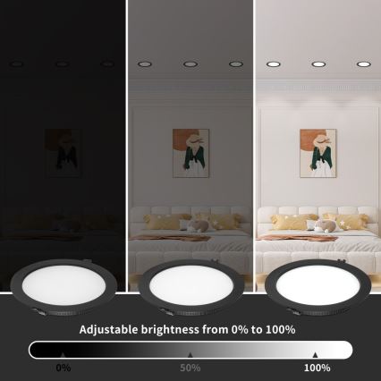 Immax NEO 07294L - LED dimmbares Einbau-Downlight DOWN LED/36W/230V Wi-Fi Tuya Ø 23 cm weiß