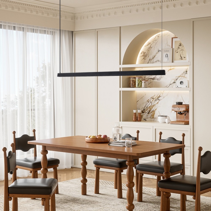 Immax NEO 07308L - LED-dimmbarer Pendelleuchte an Kabel MADEIRA LED/44W/230V Wi-Fi Tuya 202 cm schwarz + Fernbedienung