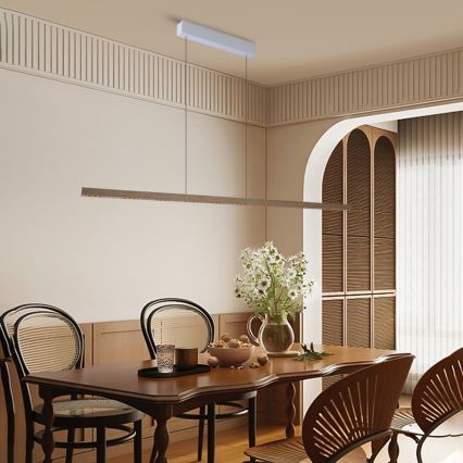 Immax NEO 07310L - LED-dimmbare Pendelleuchte an Kabel mit Sensor MADEIRA LED/37W/230V 157 cm Esche