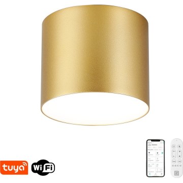 Immax NEO 07318L - Dimmbare LED-Deckenleuchte RONDATE LED/32W/230V Ø 16,5 cm Wi-Fi Tuya, goldfarben