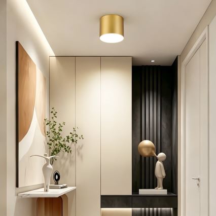 Immax NEO 07318L - Dimmbare LED-Deckenleuchte RONDATE LED/32W/230V Ø 16,5 cm Wi-Fi Tuya, goldfarben