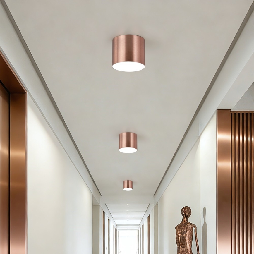 Immax NEO 07319L - dimmbare LED-Deckenleuchte RONDATE LED/18W/230V Ø 11,5 cm Wi-Fi Tuya Roségold