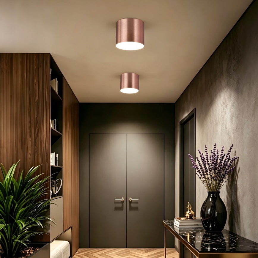 Immax NEO 07320L - RONDATE, dimmbare LED-Deckenleuchte LED/32W/230V, Ø 16,5 cm, Wi‑Fi (Tuya), Roségold