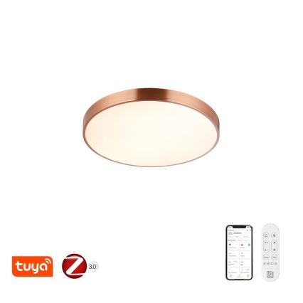 Immax NEO 07321L - dimmbare LED-Deckenleuchte NEO LITE SEMPLICI LED/36W/230V Ø 40 cm kupferfarben + Fernbedienung