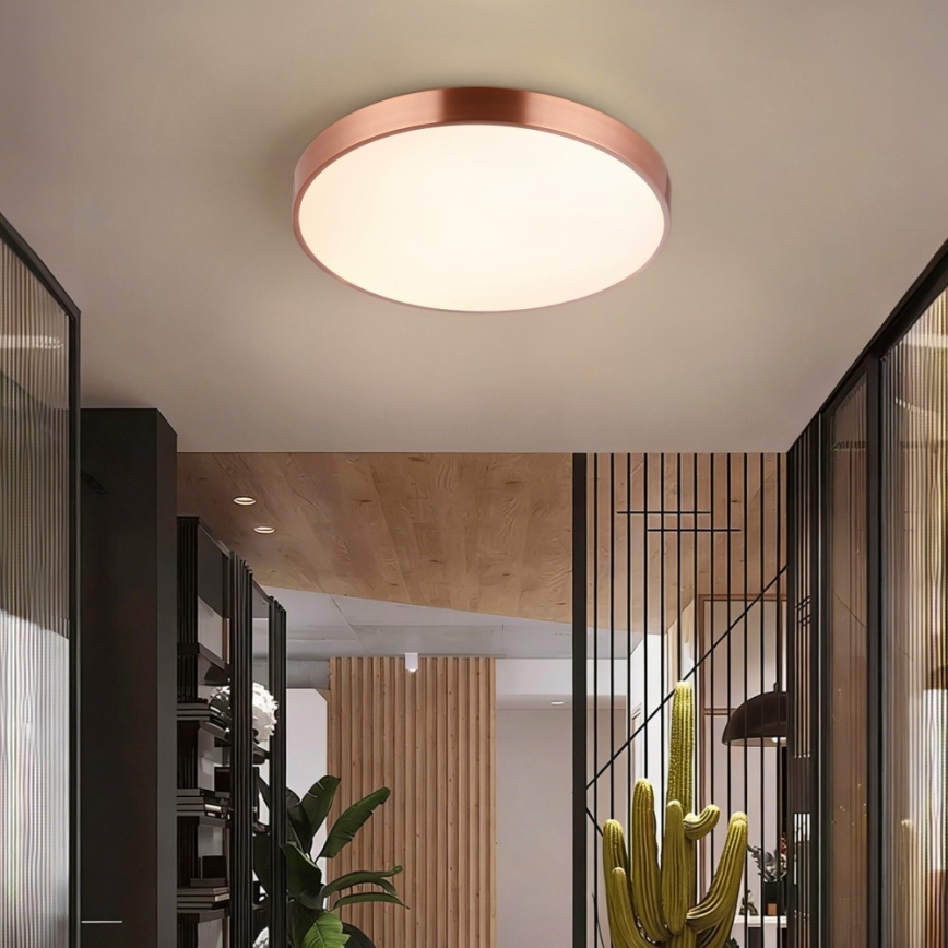 Immax NEO 07321L - dimmbare LED-Deckenleuchte NEO LITE SEMPLICI LED/36W/230V Ø 40 cm kupferfarben + Fernbedienung