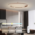 Immax NEO 07325-120C - Dimmbare LED-Deckenleuchte FINO LED/72W/230V 120 cm Tuya Roségold + Fernbedienung