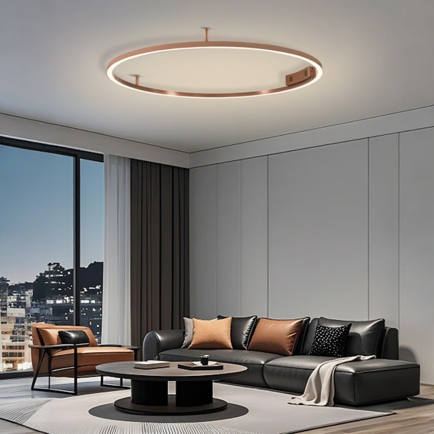 Immax NEO 07325-120C - Dimmbare LED-Deckenleuchte FINO LED/72W/230V 120 cm Tuya Roségold + Fernbedienung