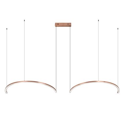 Immax NEO 07328L - LED-dimmbarer Pendelleuchter an Drahtseil FINO LED/72W/230V 120 cm Tuya Roségold + Fernbedienung