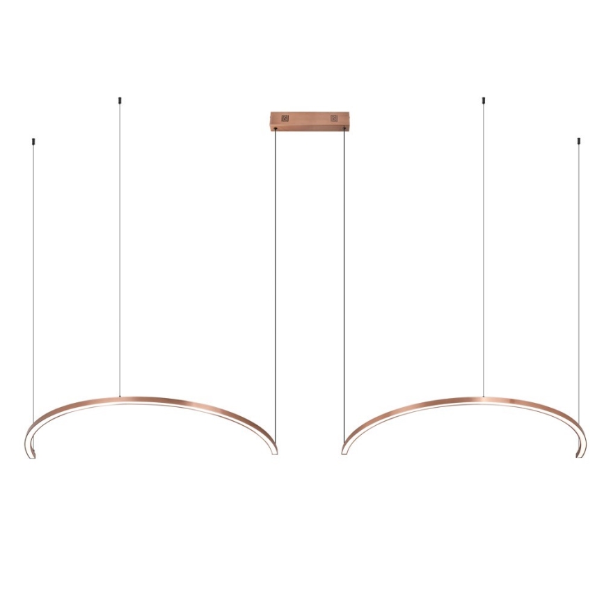 Immax NEO 07328L - LED-dimmbarer Pendelleuchter an Drahtseil FINO LED/72W/230V 120 cm Tuya Roségold + Fernbedienung