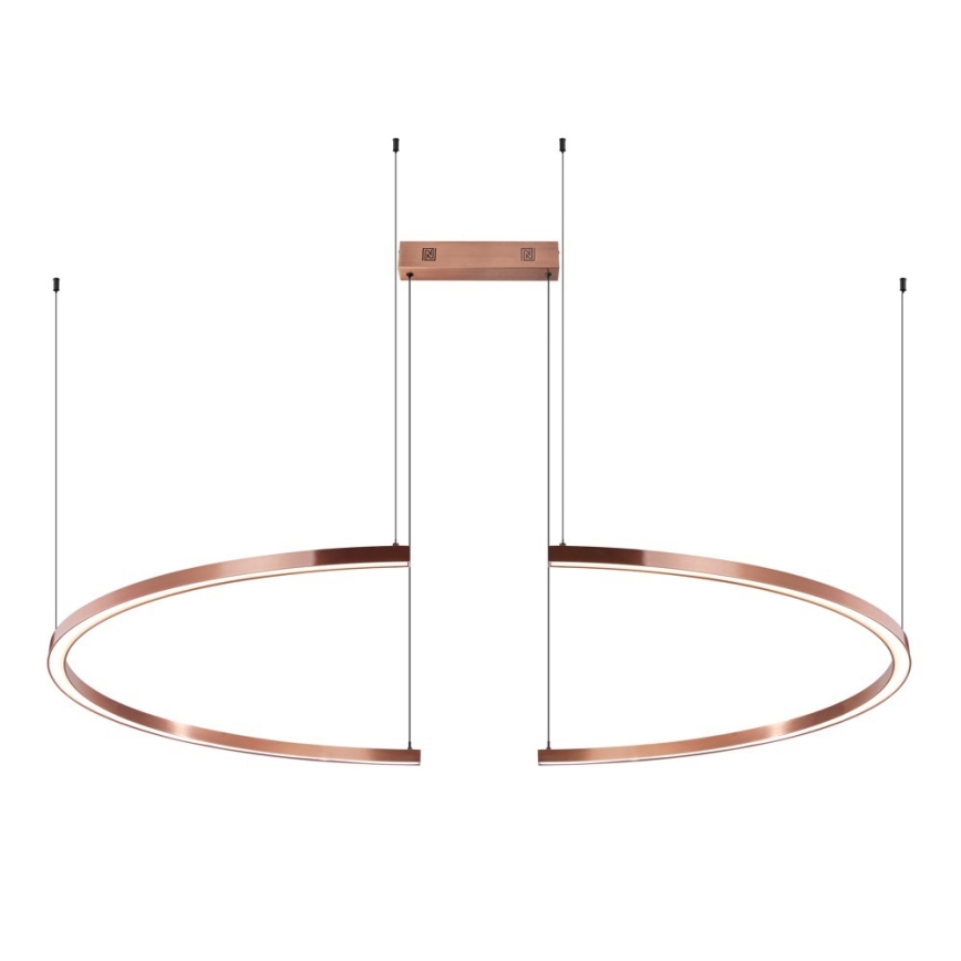 Immax NEO 07328L - LED-dimmbarer Pendelleuchter an Drahtseil FINO LED/72W/230V 120 cm Tuya Roségold + Fernbedienung