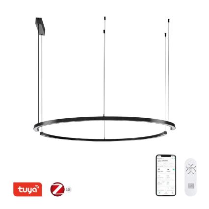 Immax NEO 07329L - LED-dimmbare Hängeleuchte an Stahlseil FINO LED/72W/230V 120 cm schwarz Tuya + Fernbedienung