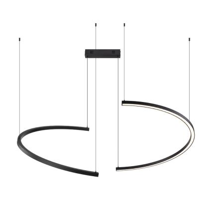 Immax NEO 07329L - LED-dimmbare Hängeleuchte an Stahlseil FINO LED/72W/230V 120 cm schwarz Tuya + Fernbedienung