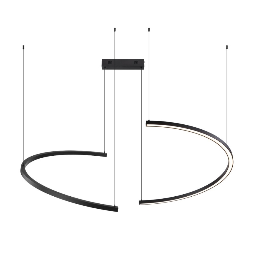 Immax NEO 07329L - LED-dimmbare Pendelleuchte an Kabel FINO LED/72W/230V 120 cm Tuya schwarz + Fernbedienung