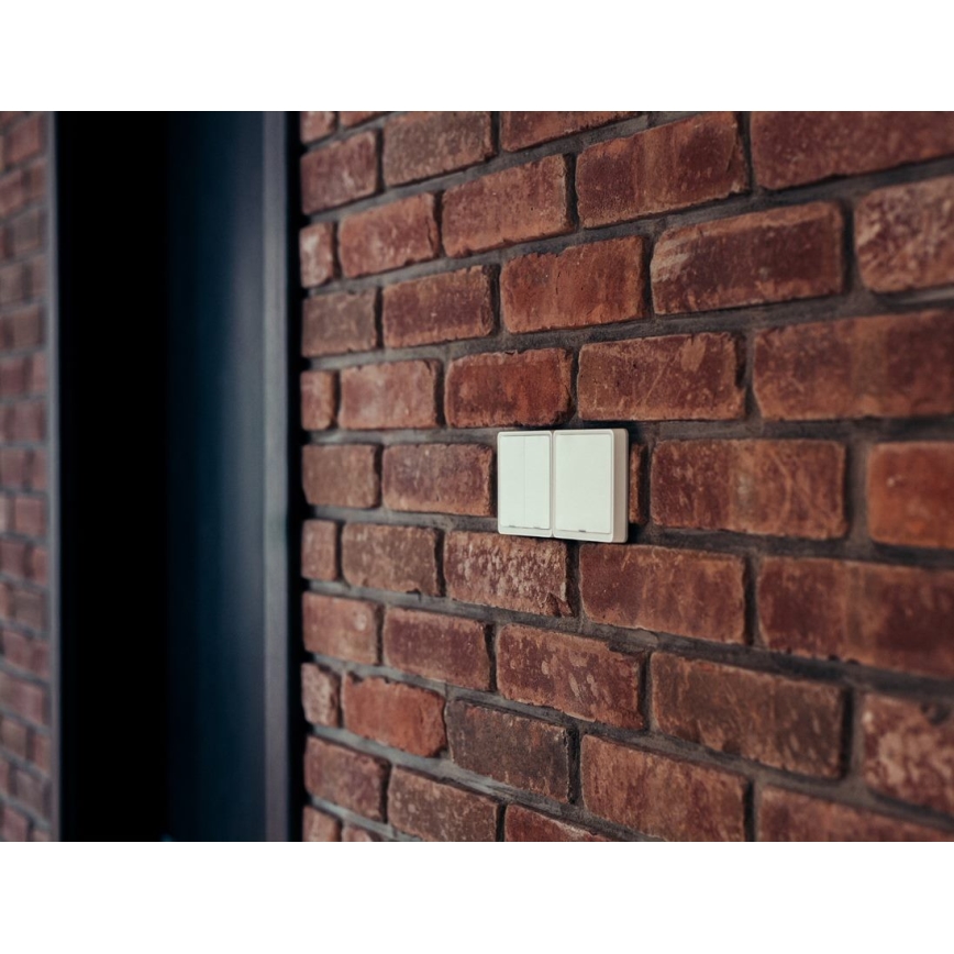 Immax NEO 07507L - Schalter 2-Tasten SMART 1xCR2430 Zigbee 3.0 Tuya