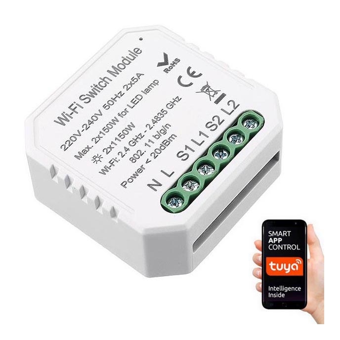 Immax NEO 07516L - Intelligenter NEO LITE V3 2-Tasten Wi-Fi Controller Tuya