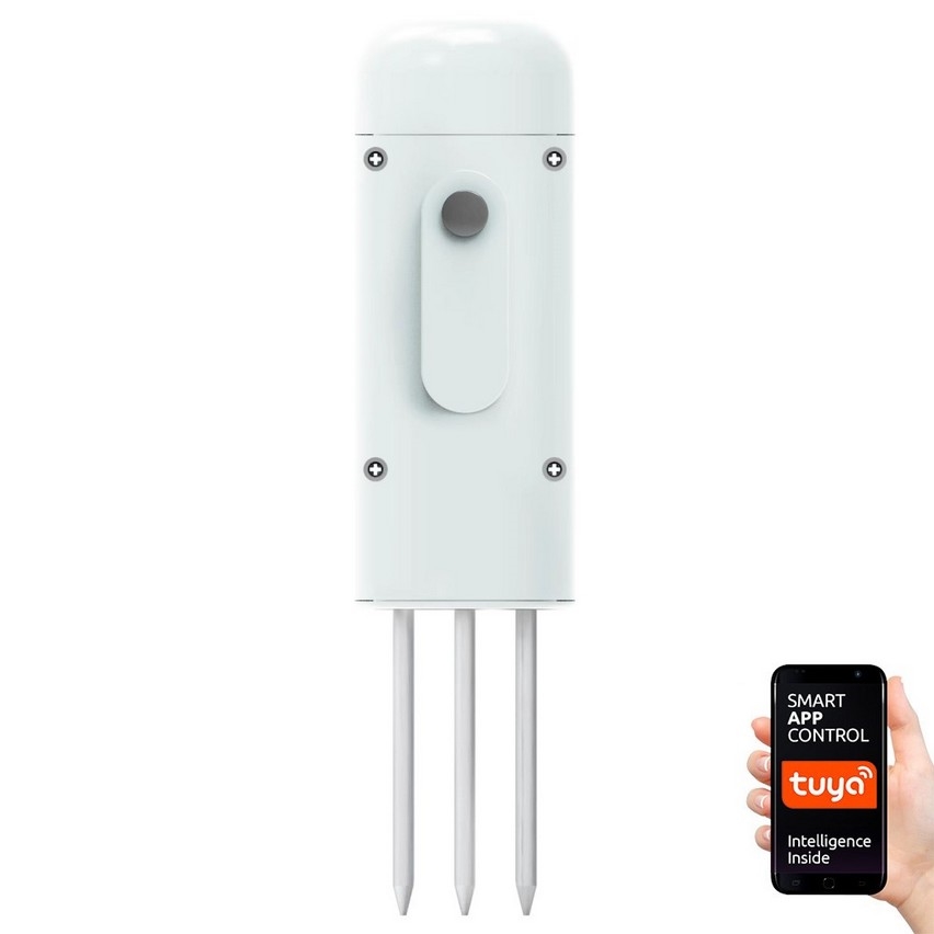 Immax NEO 07523L - Bodenfeuchtigkeits- und Temperatursensor 2xAA Tuya IP67