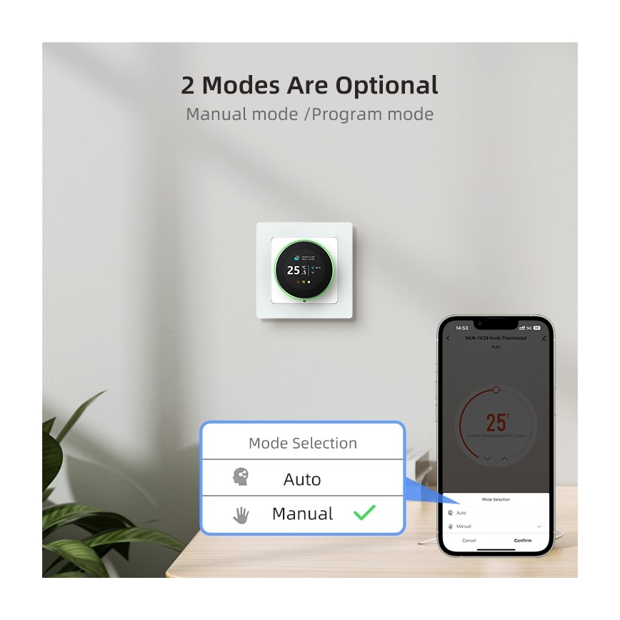 Immax NEO 07534L - SMART-Thermostat für Fußbodenheizung 230V/3A Wi-Fi Tuya