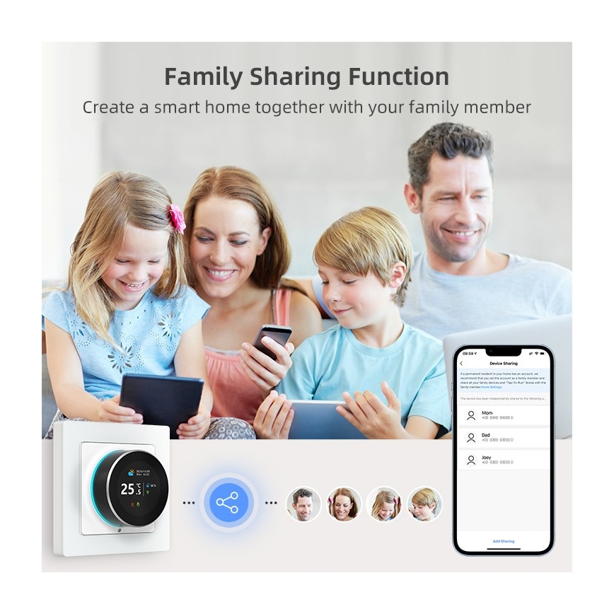 Immax NEO 07535L - Thermostat für elektrische Fußbodenheizung SMART 230V/16A Wi-Fi Tuya