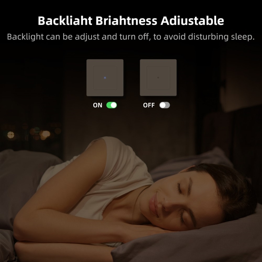 Immax NEO 07539L - 2-Tasten-Smart-Schalter 230 V Wi‑Fi (Tuya)