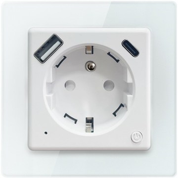 Immax NEO 07544L - Smart-Steckdose E 16A/230V + 1xUSB-A+1xUSB-C PD 20W Wi-Fi