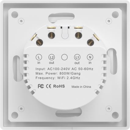 Immax NEO 07550L - SMART 2-Tasten-Schalter 230V