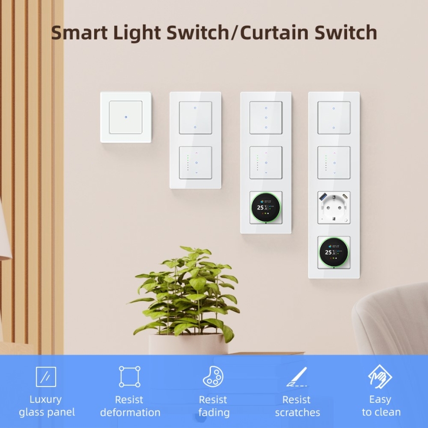 Immax NEO 07551L - Intelligenter Schalter zur Steuerung von Jalousien und Rollläden 230V