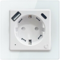 Immax NEO 07552L - Smart-Steckdose Typ F 16A/230V + 1x USB-A + 1x USB-C (PD 20W)