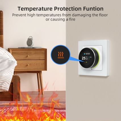 Immax NEO 07555L - Thermostat für elektrische Fußbodenheizung SMART 230V/16A