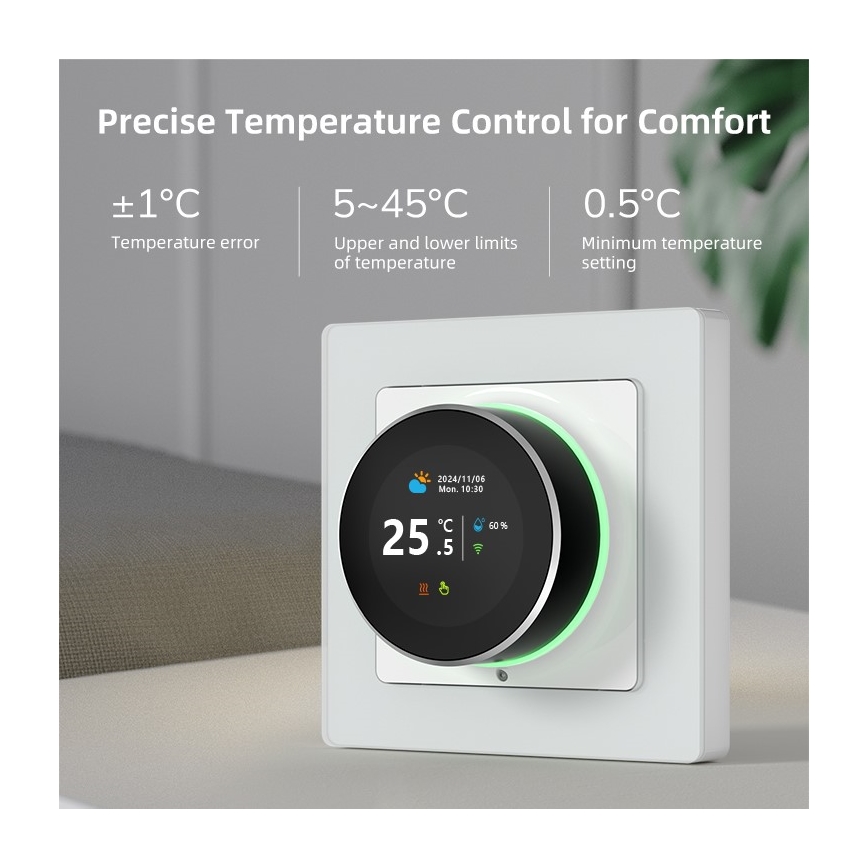 Immax NEO 07555L - Thermostat für elektrische Fußbodenheizung SMART 230V/16A