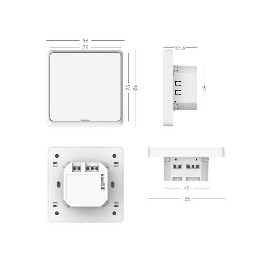 Immax NEO 07569L - Switch 1-Taste SMART 230V Wi-Fi Tuya