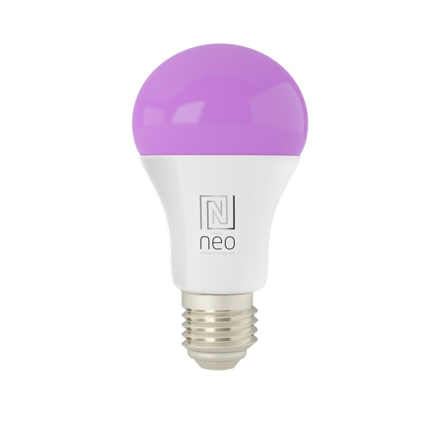 Immax NEO 07712L - LED RGB+CCT Dimmbare Glühbirne NEO LITE Smart E27/9W/230V Wi-Fi Tuya 2200 - 6500K