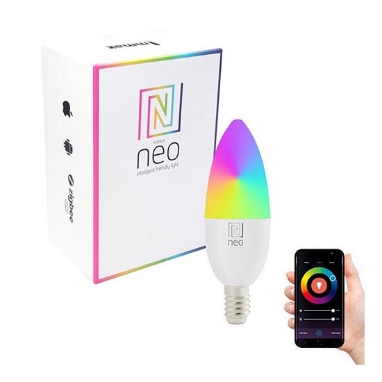 Immax NEO 07716L - LED RGB+CCT Dimmbare Glühbirne E14/5,5W/230V 2700K Wi-Fi Tuya