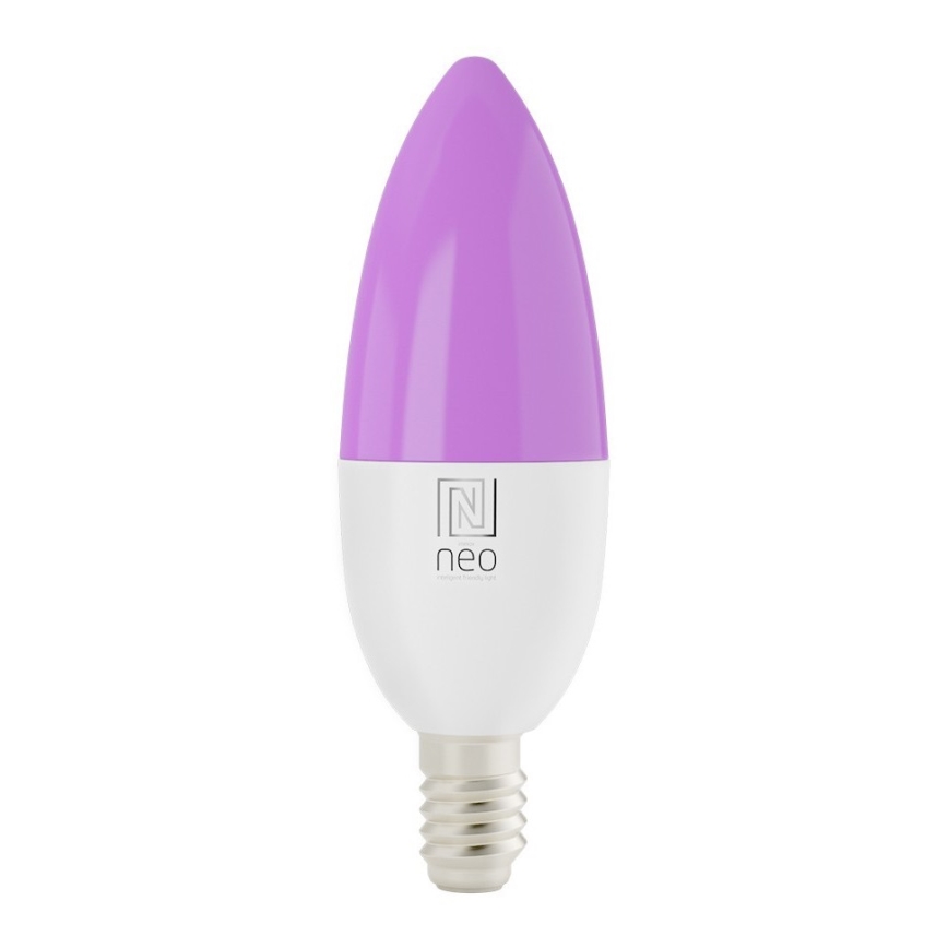 Immax NEO 07716L - LED RGB+CCT Dimmbare Glühbirne E14/5,5W/230V 2700K Wi-Fi Tuya
