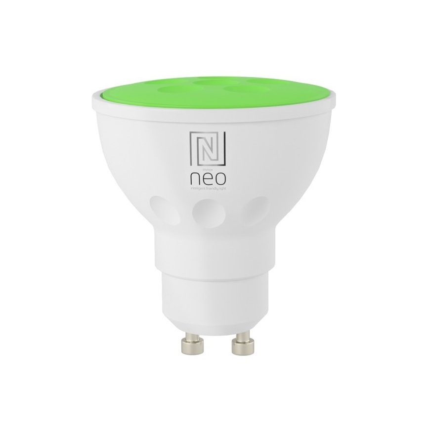 Immax NEO 07724L - RGB+CCT Dimmbares LED-Leuchtmittel GU10/4,8W/230V 2700K Wi-Fi Tuya