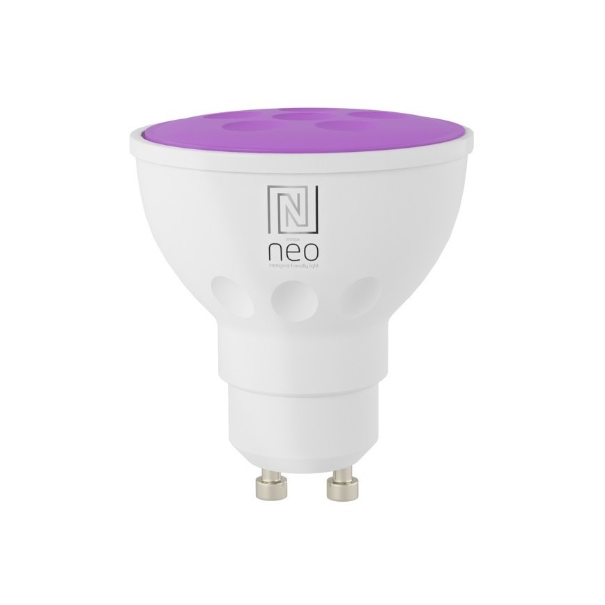 Immax NEO 07724L - RGB+CCT Dimmbares LED-Leuchtmittel GU10/4,8W/230V 2700K Wi-Fi Tuya