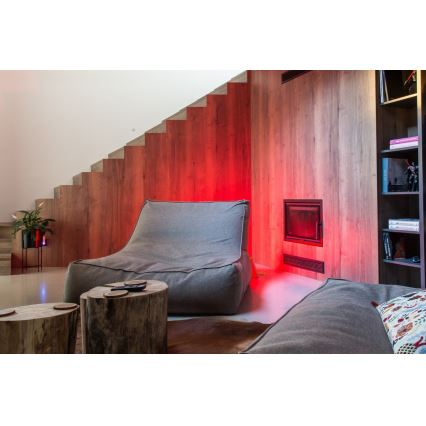 Immax NEO 07726L - LED RGB+CCT Dimmbarer Streifen NEO LITE LED/24W/230V 5 m IP65 MUSIC Wi-Fi Tuya + Fernbedienung