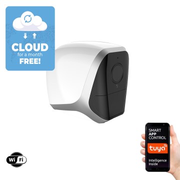 Immax NEO 07727L - Smart-Kamera für den Außenbereich mit Sensor NEO LITE 1080p 5V IP65 5400mAh Wi-Fi Tuya