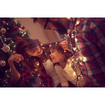 Immax NEO 07756L - LED dimmbare Außen-Lichterkette NEO LITE 400xLED/10 Funktionen 43m IP44 Wi-Fi Tuya mehrfarbig