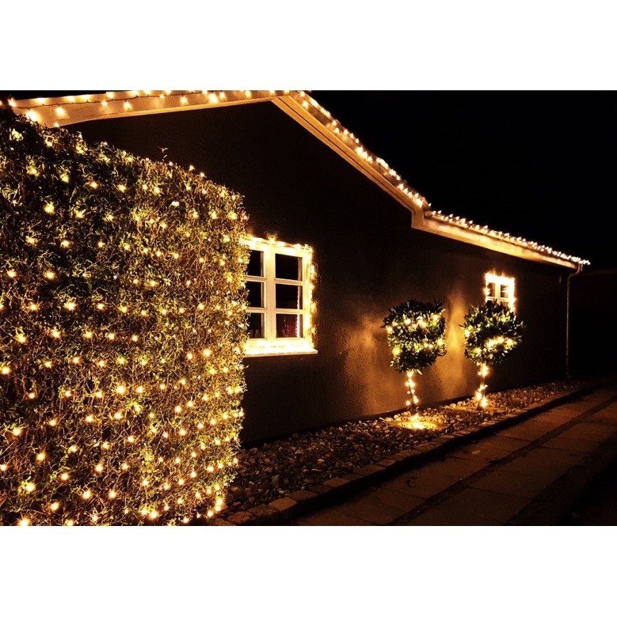 Immax NEO 07756L - Dimmbare LED-RGBW-Kette für den Außenbereich NEO LITE 400xLED/10 Funktionen 43m IP44 Wi-Fi Tuya